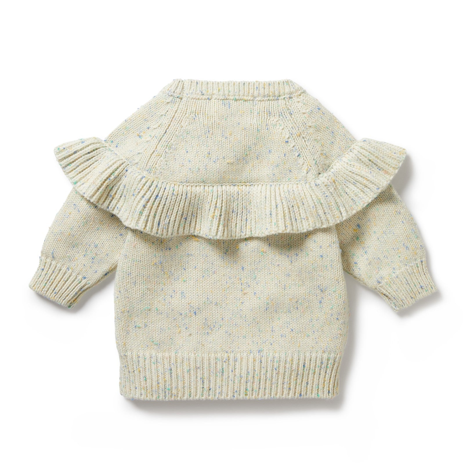 Knitted Ruffle Jumper - Dew Fleck