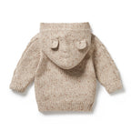 Knitted Cable Jacket - Almond Fleck