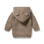 Knitted Cable Jacket - Walnut