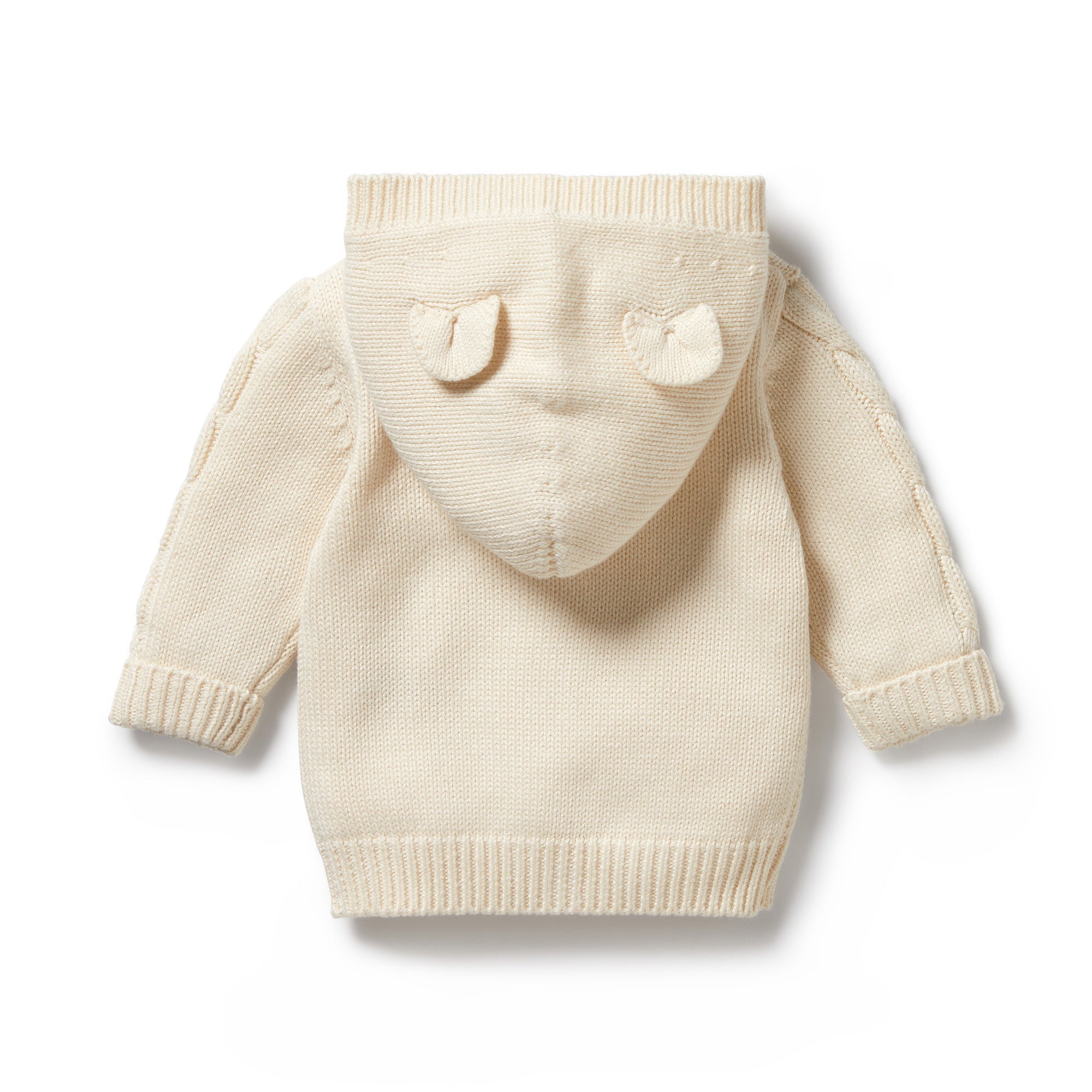 Knitted Cable Jacket - Ecru
