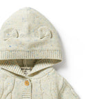 Knitted Cable Jacket - Dew Fleck