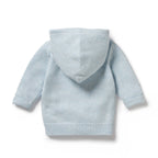 Knitted Zipped Jacket - Bluebell Fleck