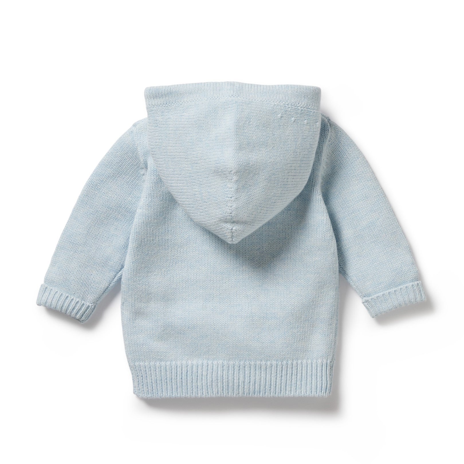 Knitted Zipped Jacket - Bluebell Fleck