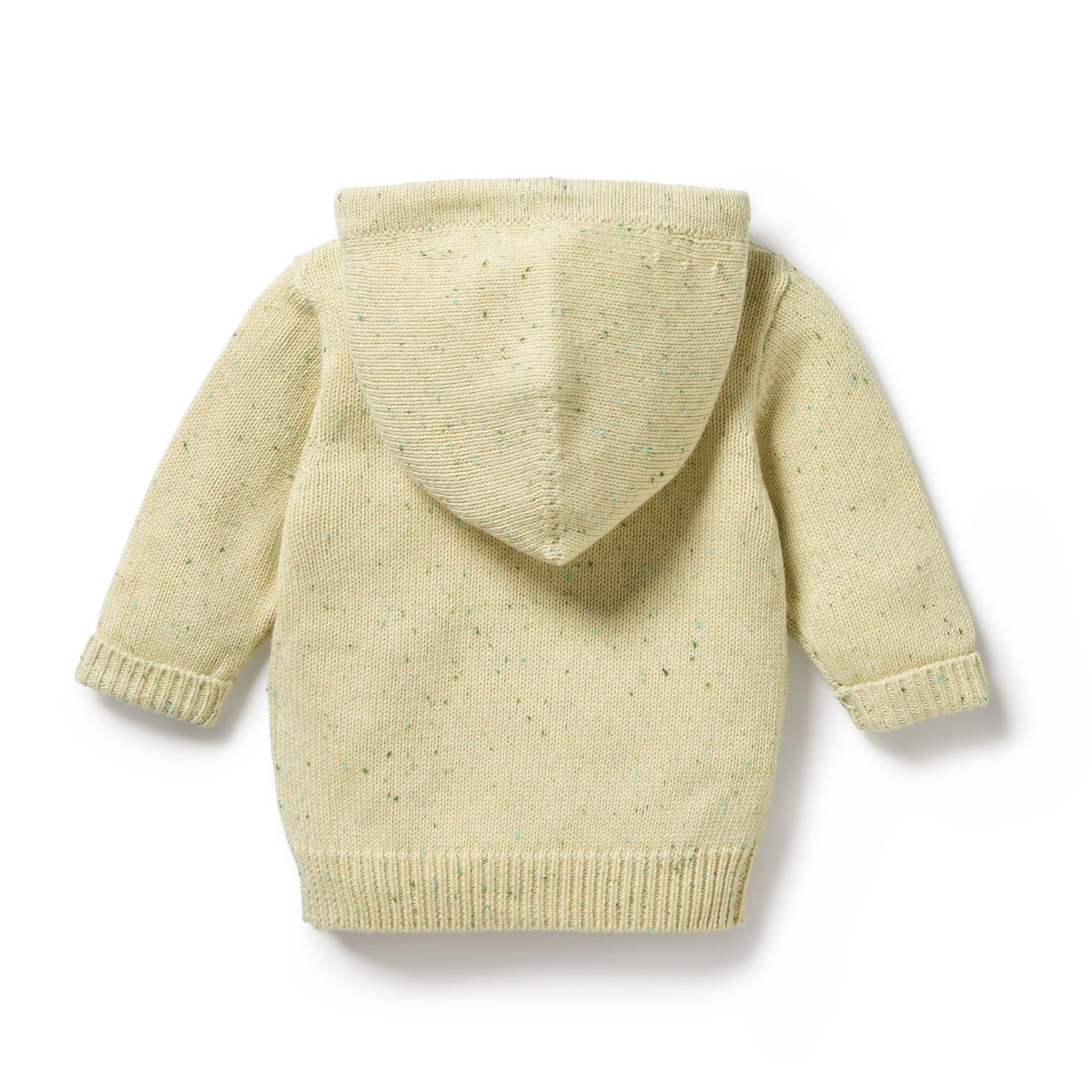 Knitted Zipped Jacket - Cactus Fleck