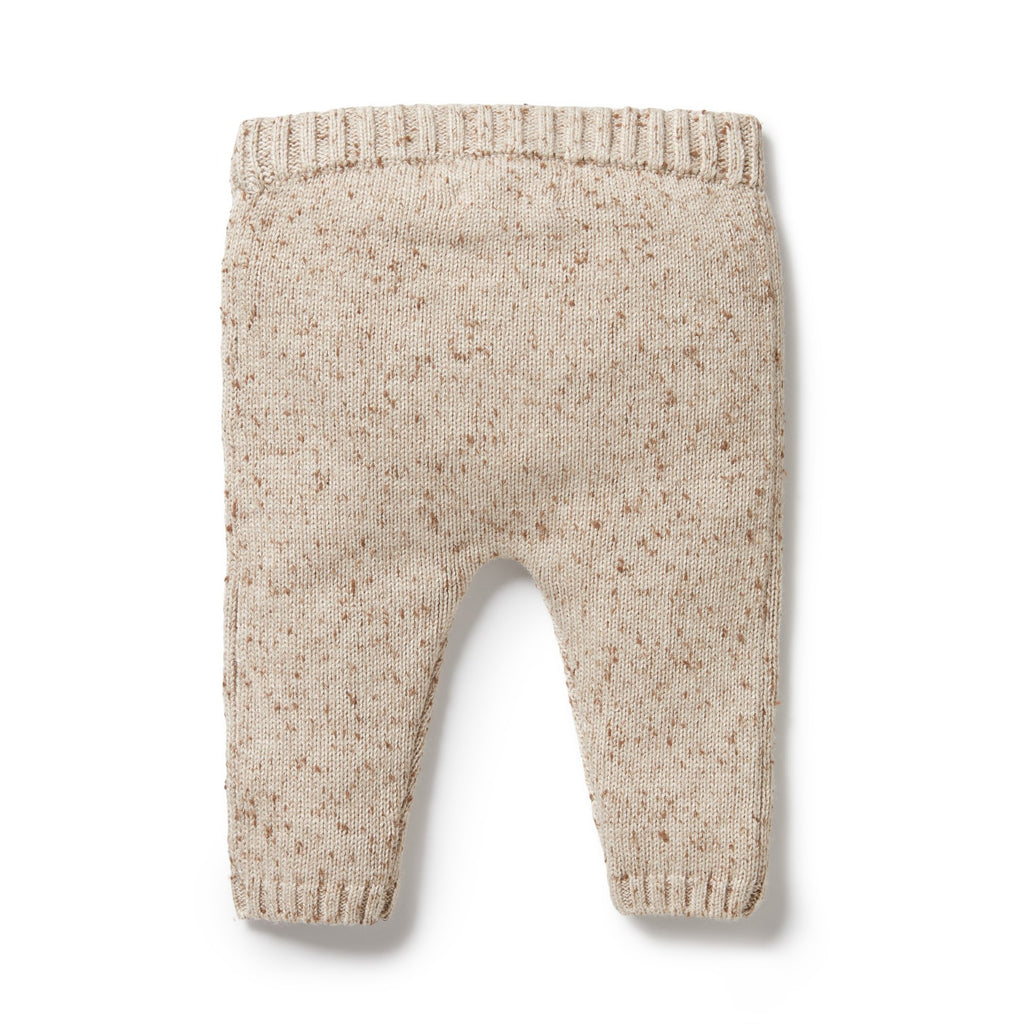 Knitted Legging - Almond Fleck