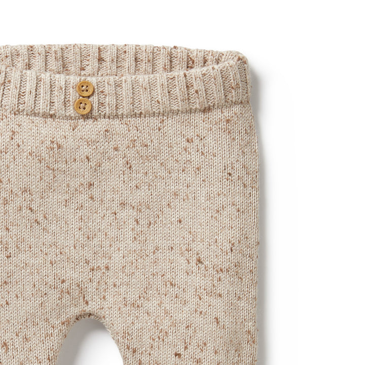 Wilson and Frenchy Knitted Legging - Almond Fleck