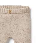 Knitted Legging - Almond Fleck