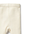 Knitted Legging with Feet - Ecru