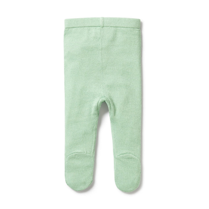 Wilson and Frenchy Knitted Legging with Feet - Mint Green