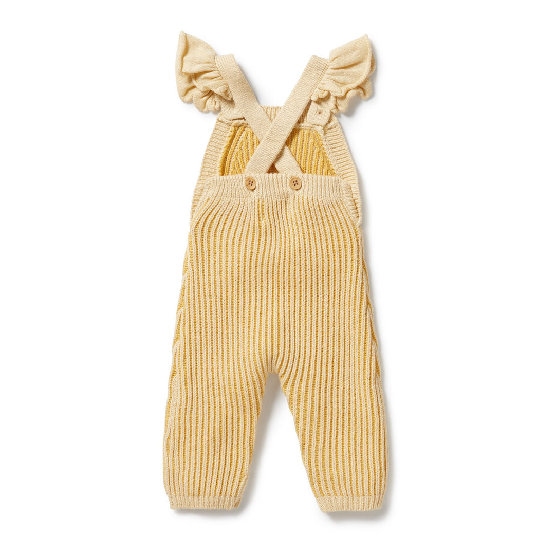 Wilson and Frenchy Knitted Ruffle Overall - Dijon