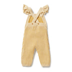 Knitted Ruffle Overall - Dijon