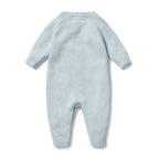 Knitted Cable Growsuit - Bluebell Fleck