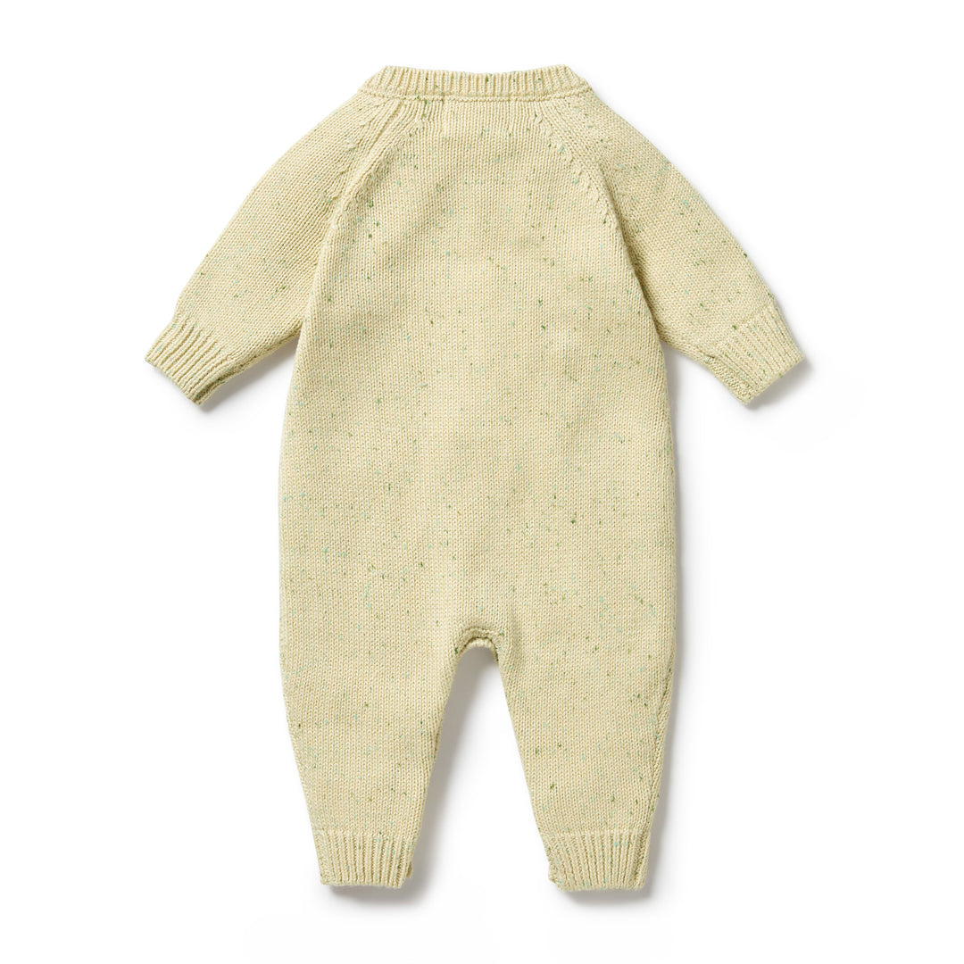 Wilson and Frenchy Knitted Cable Growsuit - Cactus Fleck