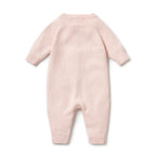 Knitted Cable Growsuit - Pink