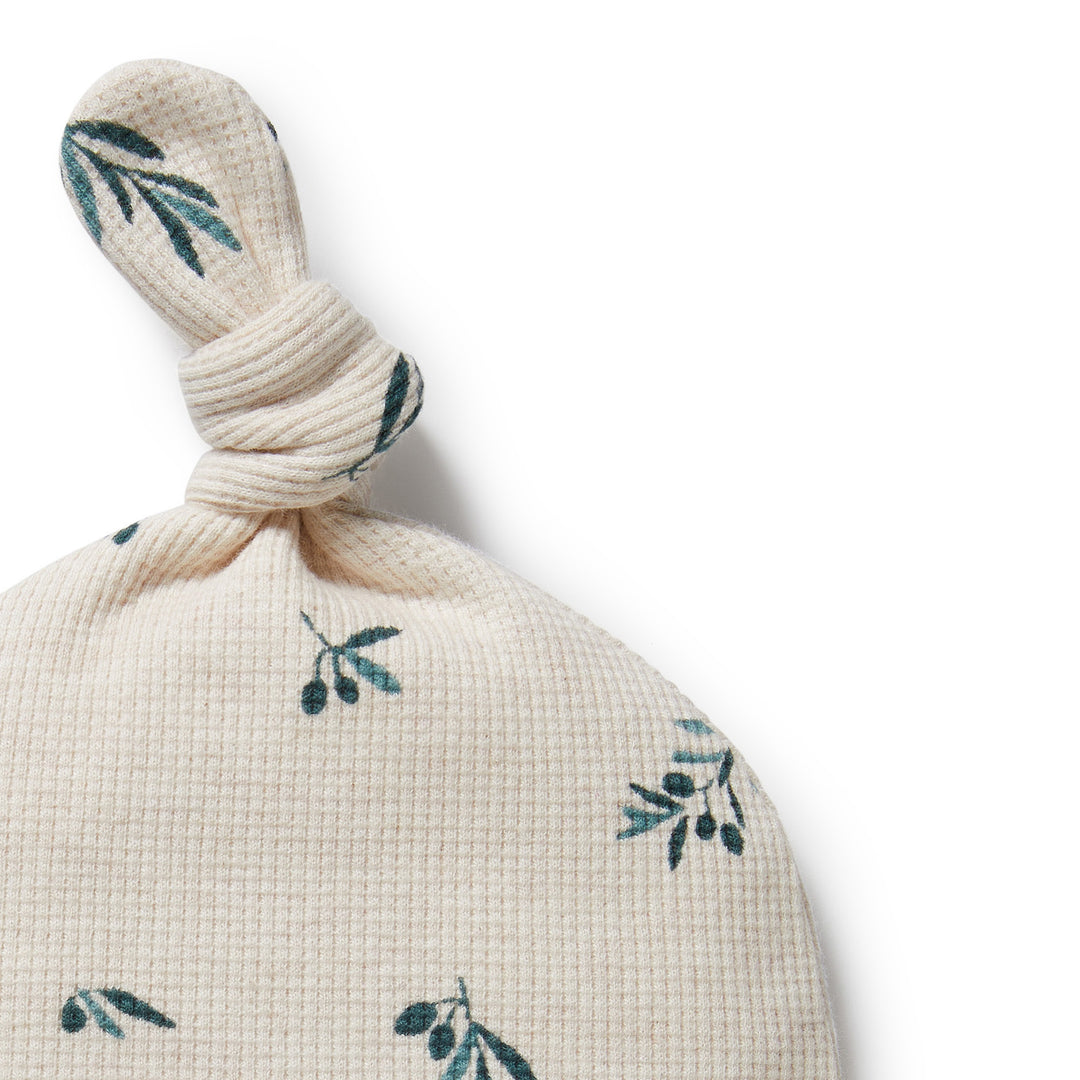 Wilson & Frenchy - Little Olive Organic Waffle Knot Hat