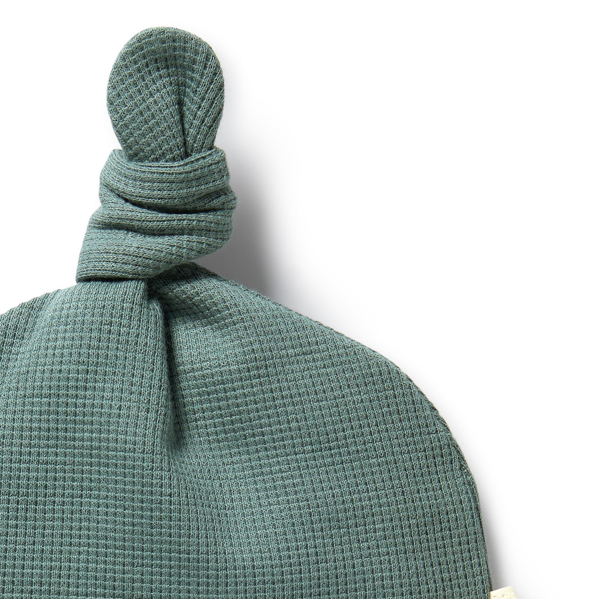 Wilson & Frenchy - Pine Green Organic Waffle Knot Hat
