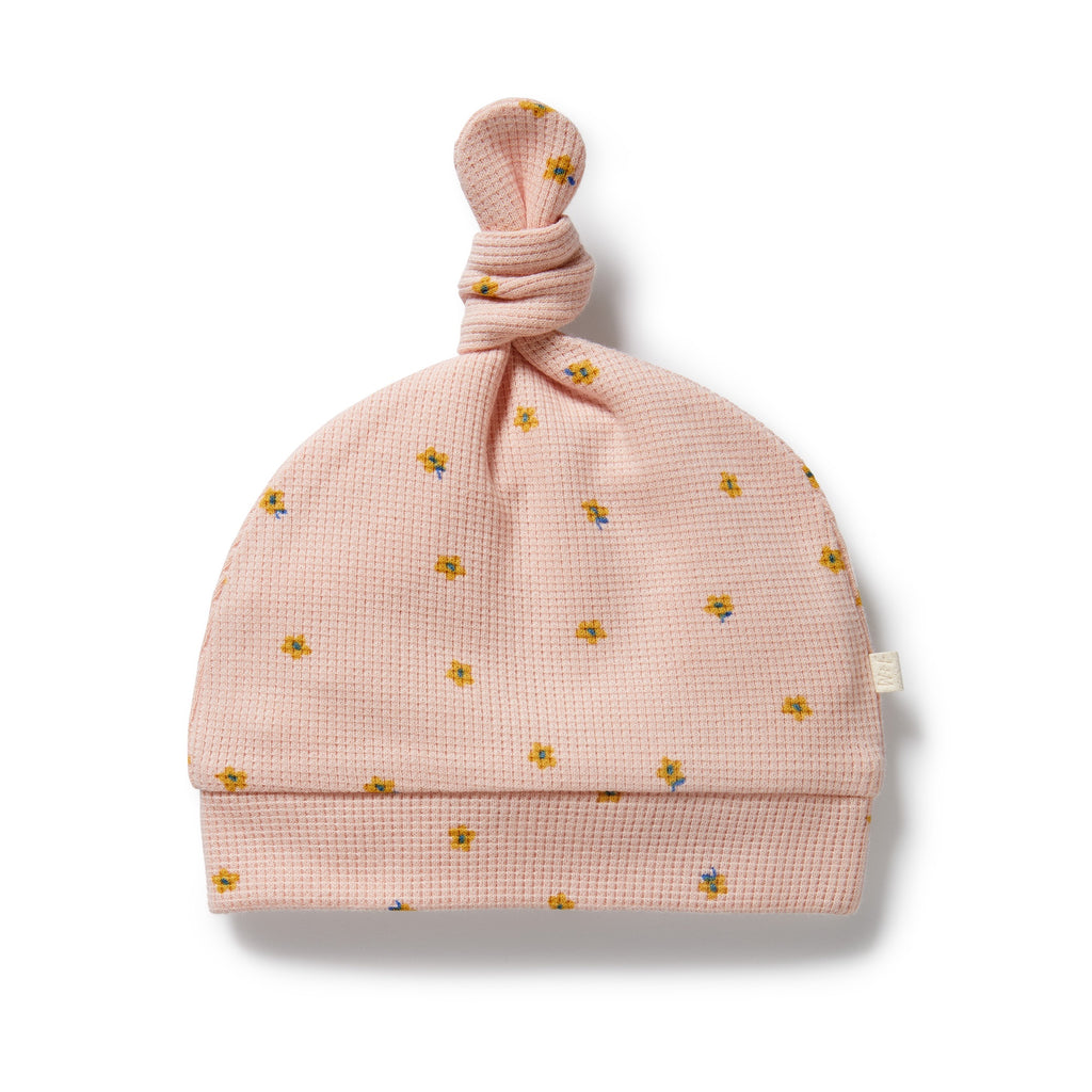 Wilson & Frenchy - Little Fleur Organic Waffle Knot Hat