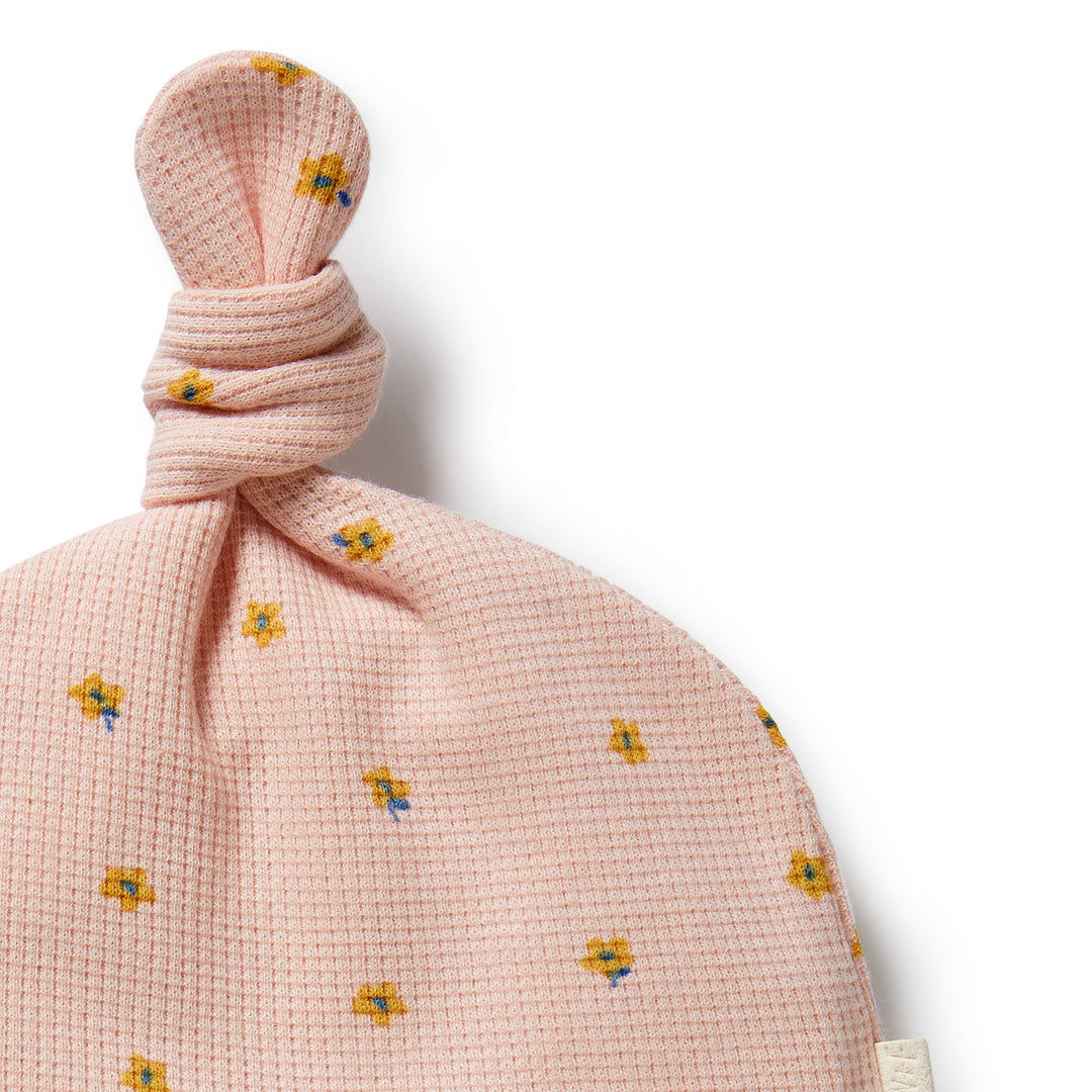 Wilson & Frenchy - Little Fleur Organic Waffle Knot Hat