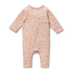 Wilson & Frenchy - Little Fleur Organic Waffle Ruffle Zipsuit