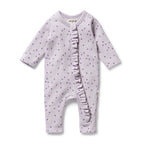 Wilson & Frenchy - Lulu Daisy Organic Waffle Ruffle Zipsuit