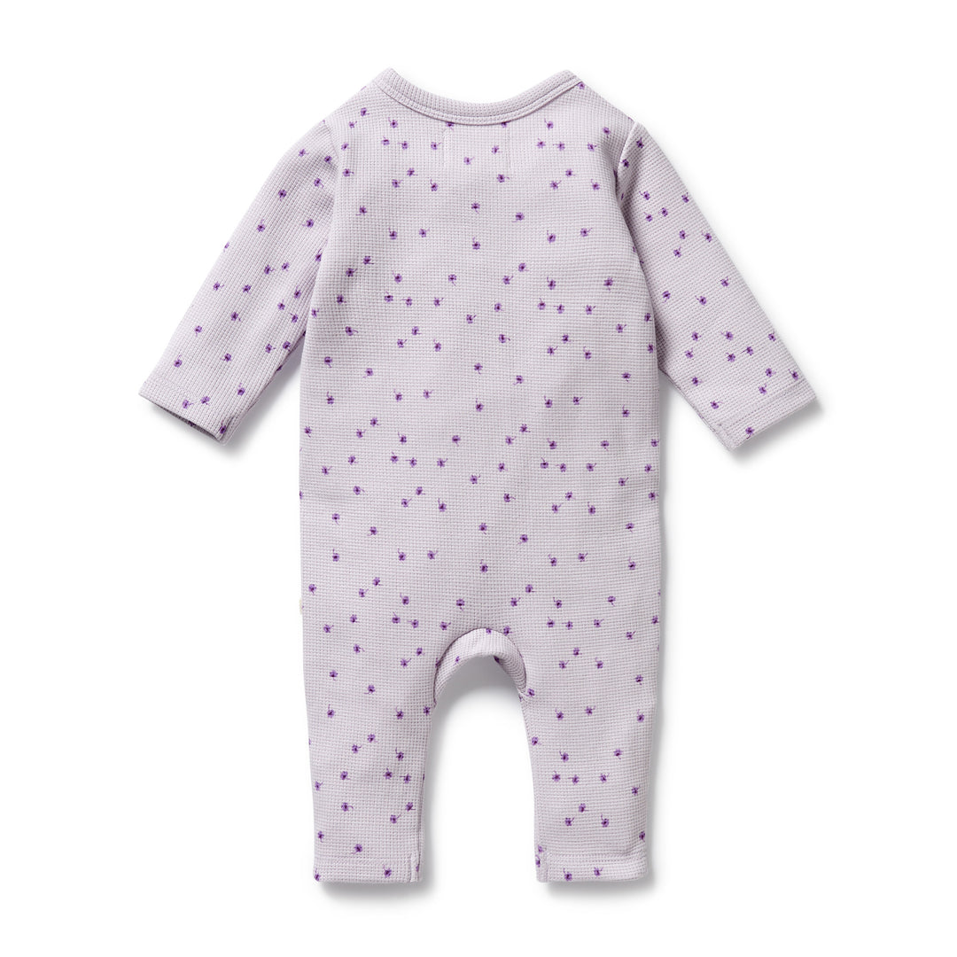 Wilson & Frenchy - Lulu Daisy Organic Waffle Ruffle Zipsuit