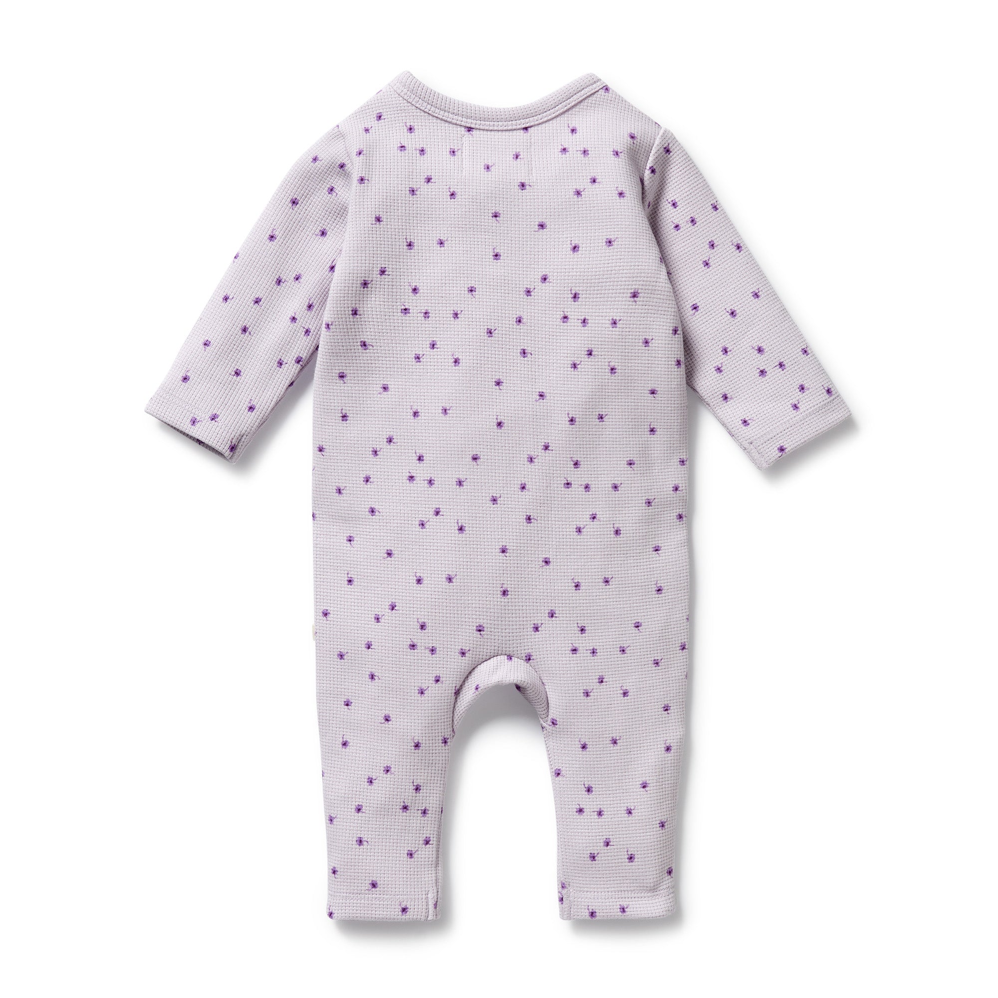 Wilson & Frenchy - Lulu Daisy Organic Waffle Ruffle Zipsuit