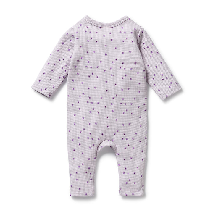 Wilson & Frenchy - Lulu Daisy Organic Waffle Ruffle Zipsuit