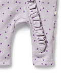 Wilson & Frenchy - Lulu Daisy Organic Waffle Ruffle Zipsuit