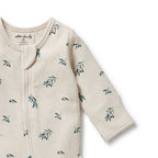 Wilson & Frenchy - Little Olive Organic Waffle Zipsuit