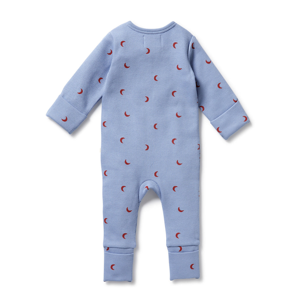 Wilson & Frenchy - Hey Moon Organic Waffle Zipsuit