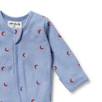 Wilson & Frenchy - Hey Moon Organic Waffle Zipsuit