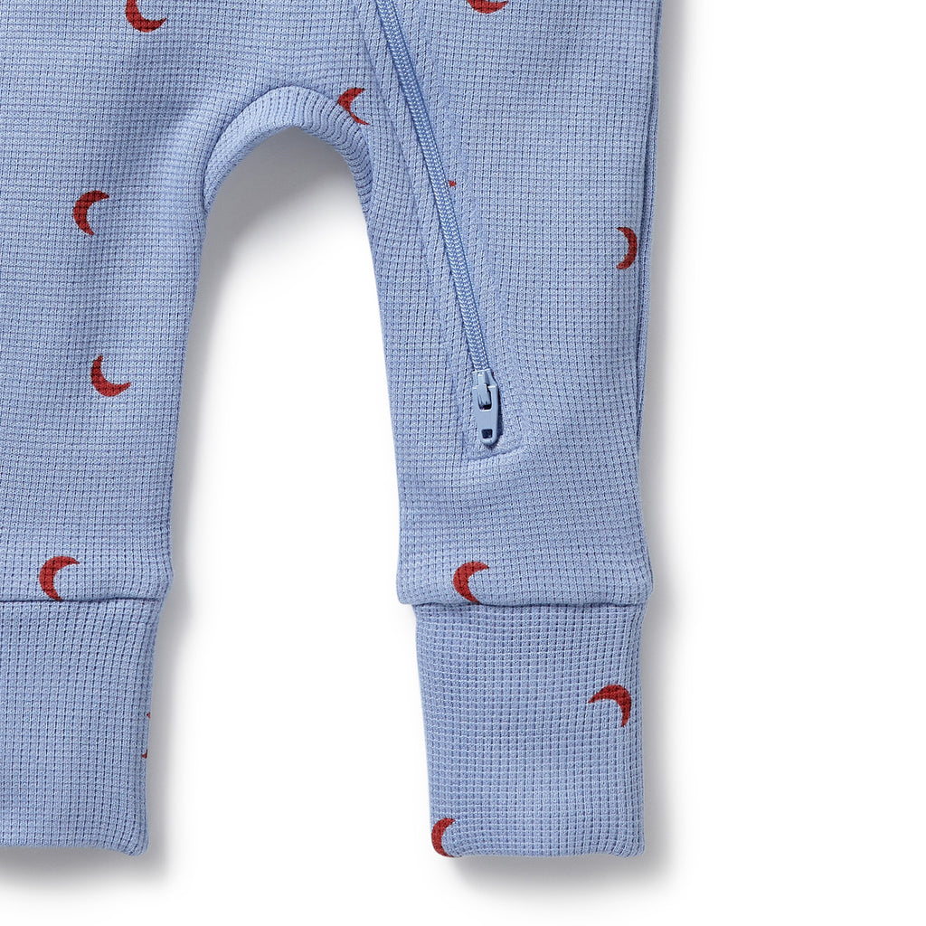 Wilson & Frenchy - Hey Moon Organic Waffle Zipsuit