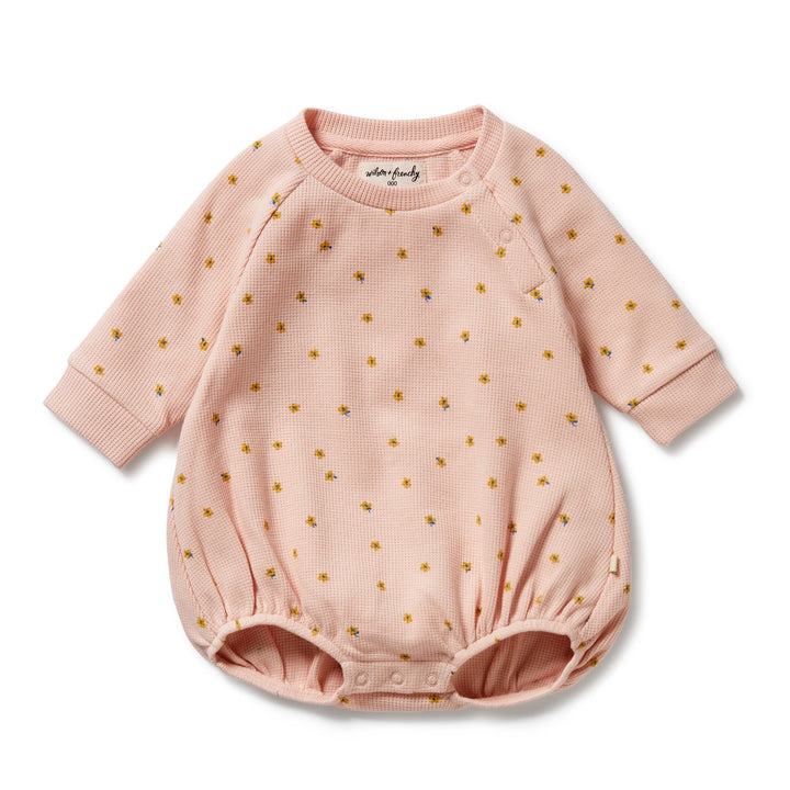 Wilson & Frenchy - Little Fleur Organic Waffle Bodysuit