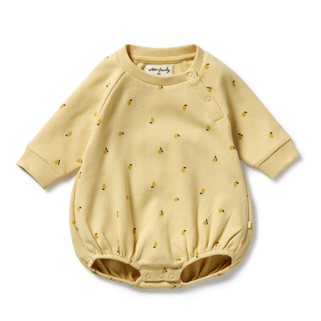 Wilson & Frenchy - Little Lemon Organic Waffle Bodysuit