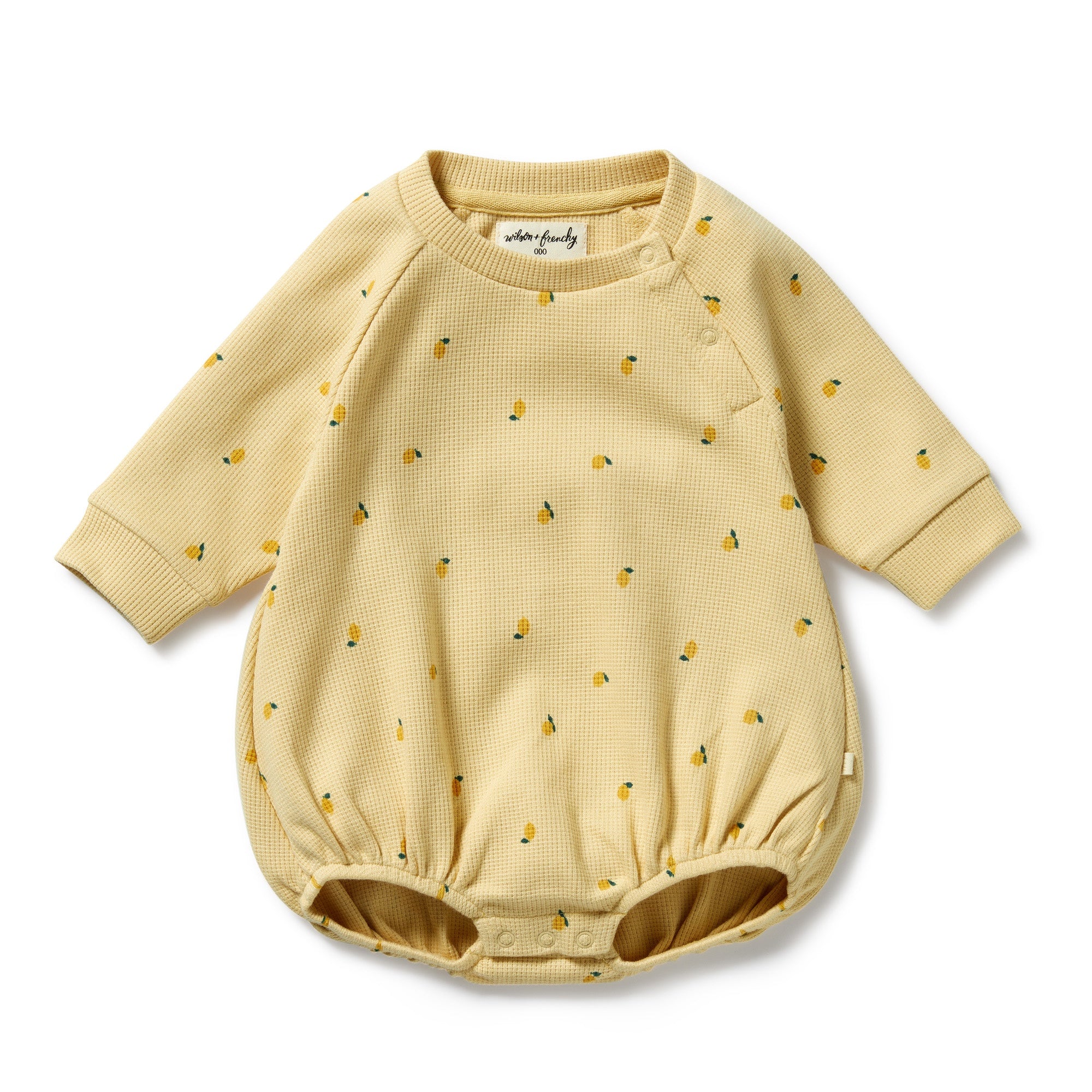 Wilson & Frenchy - Little Lemon Organic Waffle Bodysuit