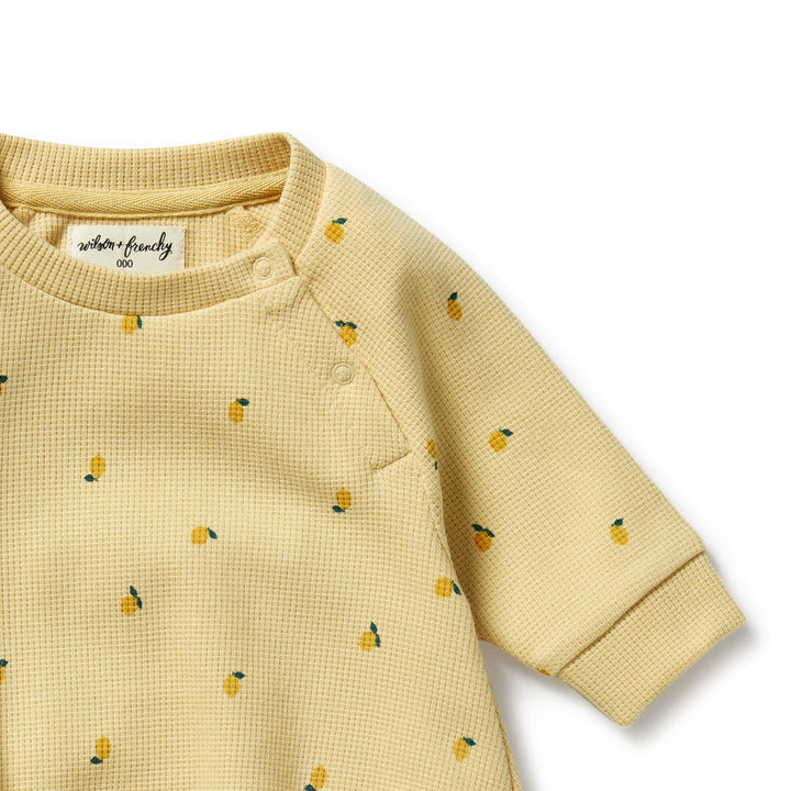 Wilson & Frenchy - Little Lemon Organic Waffle Bodysuit