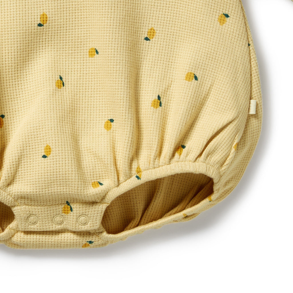 Wilson & Frenchy - Little Lemon Organic Waffle Bodysuit