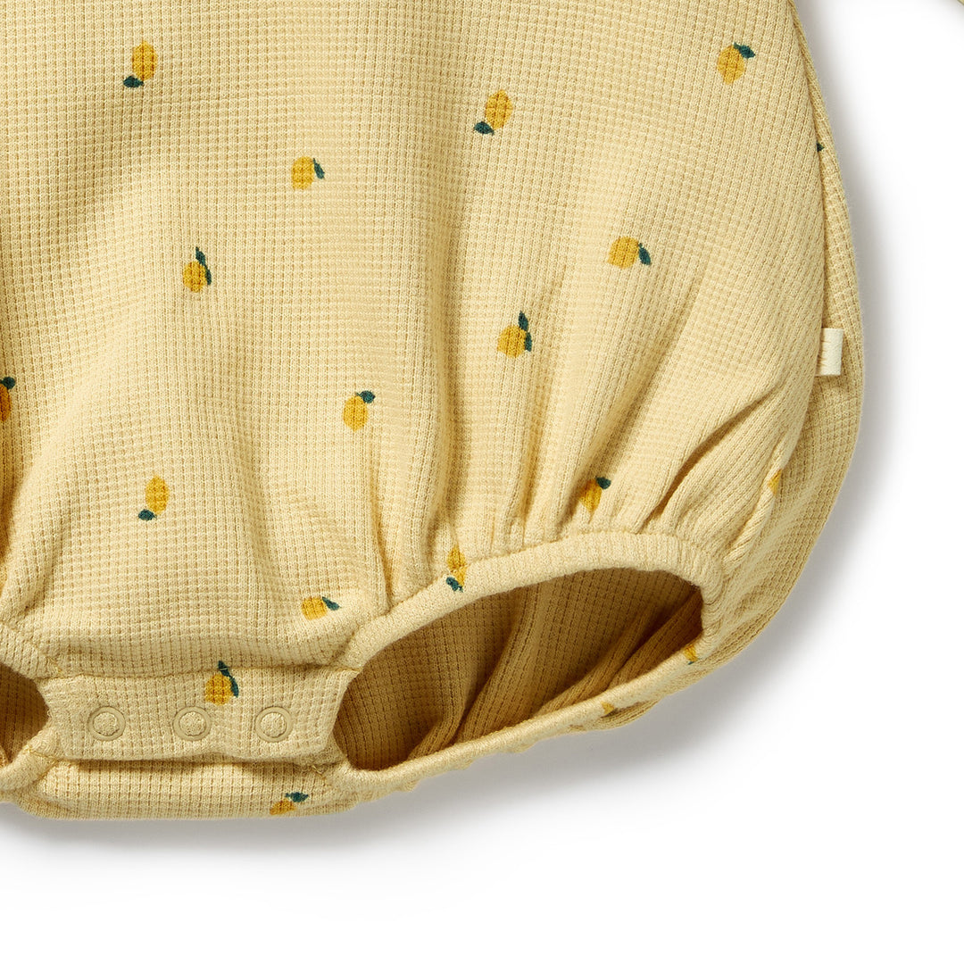 Wilson & Frenchy - Little Lemon Organic Waffle Bodysuit