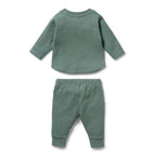 Wilson & Frenchy - Pine Green Organic Waffle Set