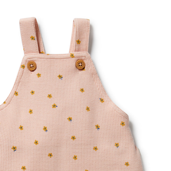 Wilson & Frenchy - Little Fleur Organic Waffle Overall