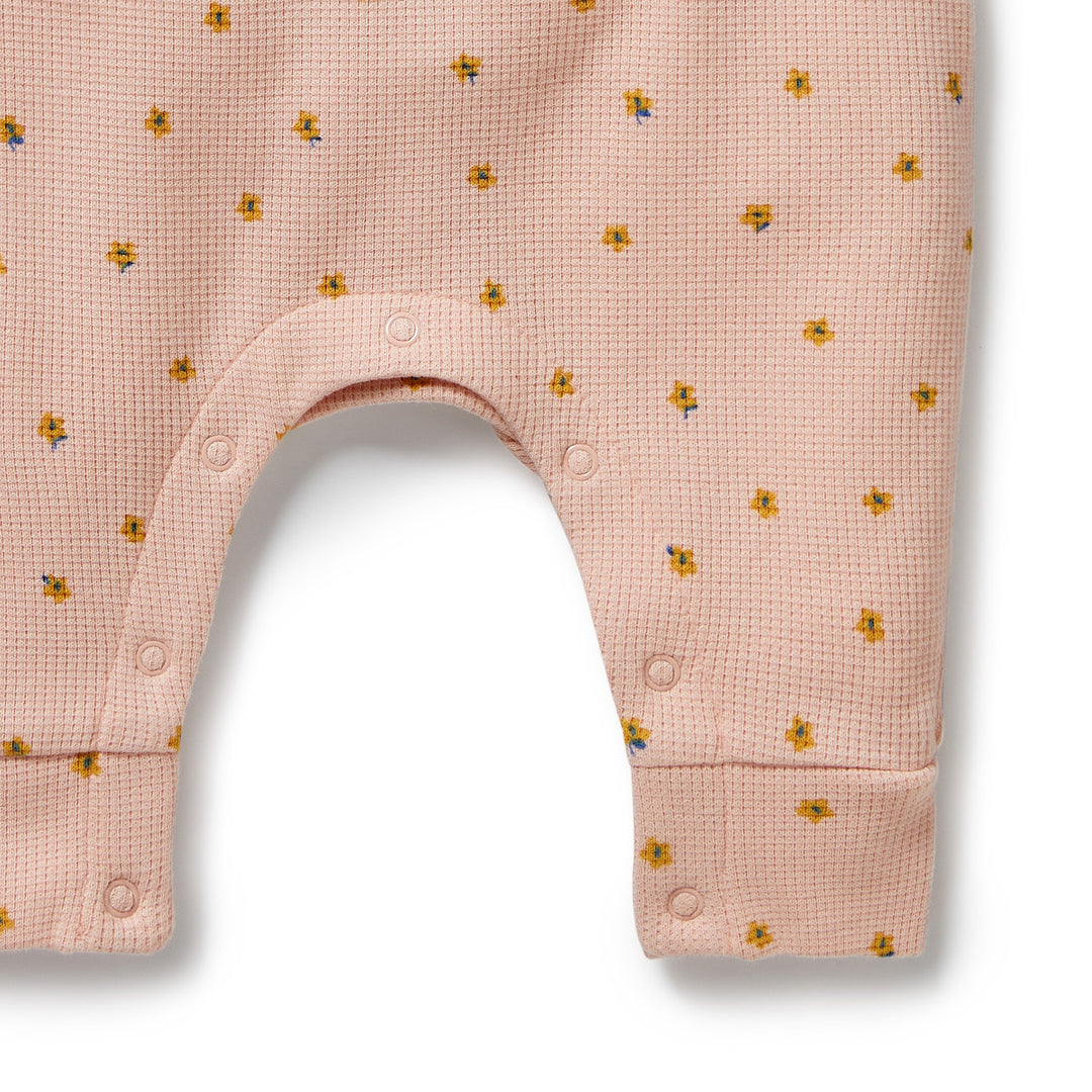 Wilson & Frenchy - Little Fleur Organic Waffle Overall