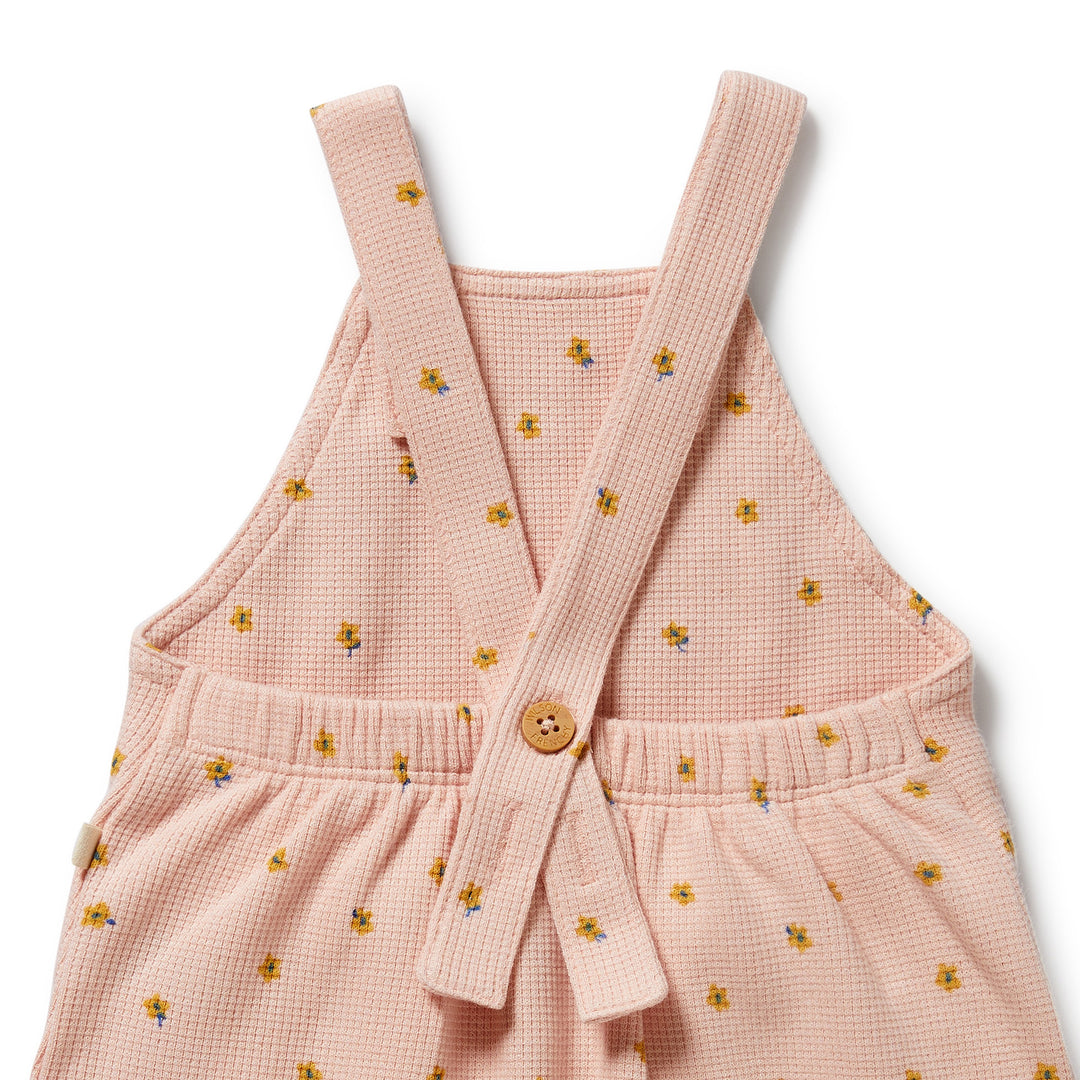 Wilson & Frenchy - Little Fleur Organic Waffle Overall