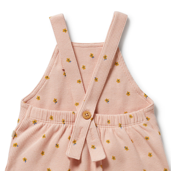 Wilson & Frenchy - Little Fleur Organic Waffle Overall