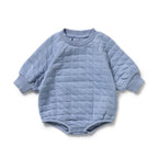 Wilson & Frenchy - Sky Blue Organic Quilted Bodysuit