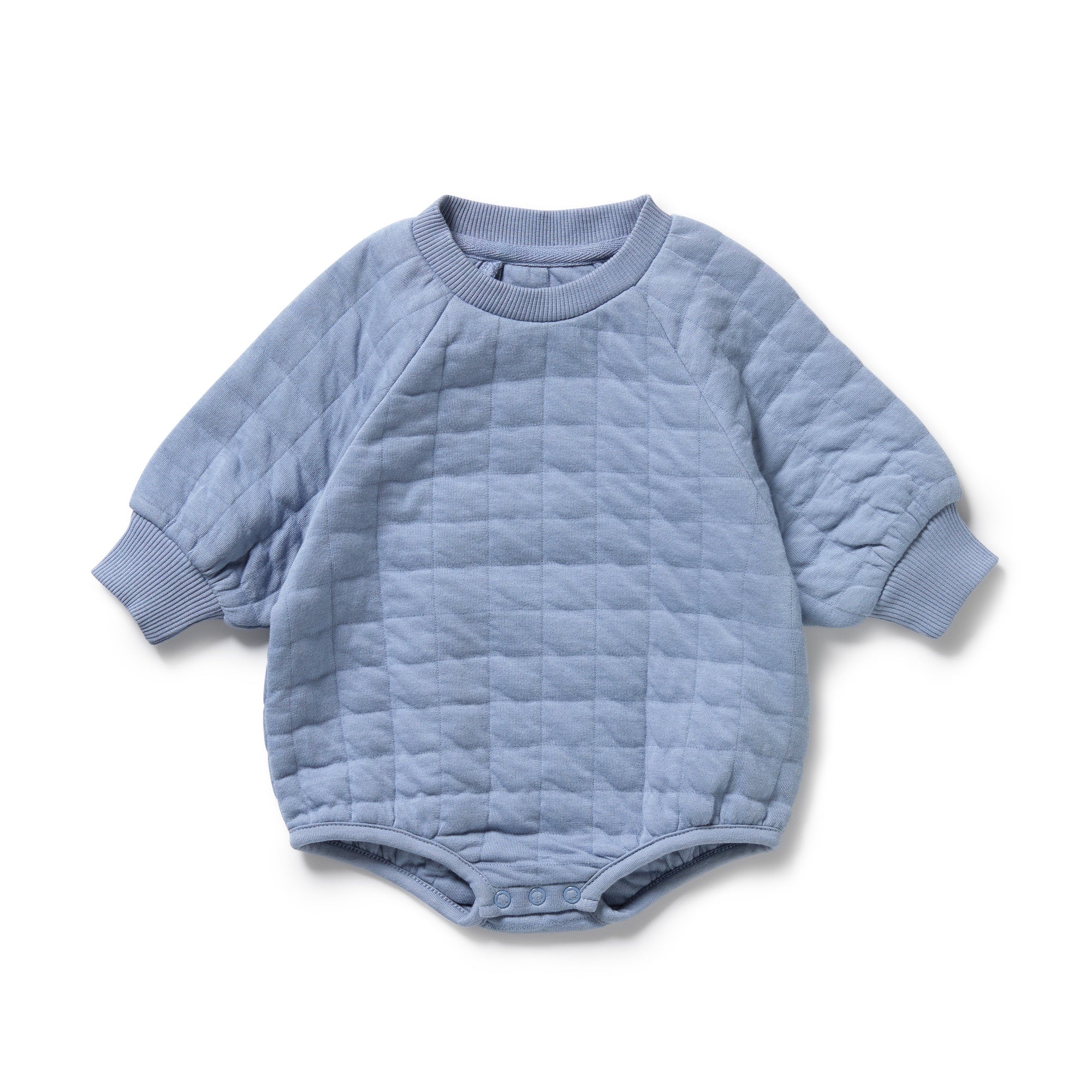 Wilson & Frenchy - Sky Blue Organic Quilted Bodysuit