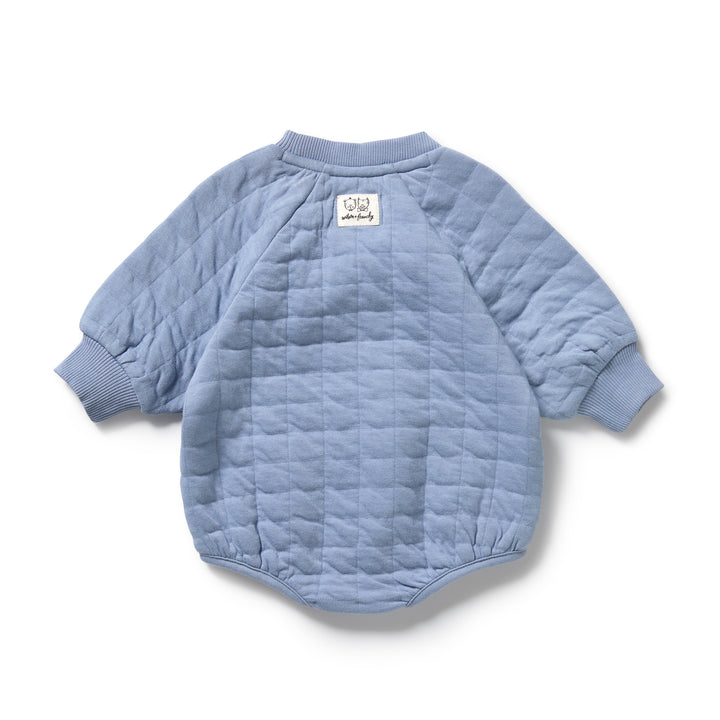 Wilson & Frenchy - Sky Blue Organic Quilted Bodysuit