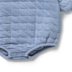 Wilson & Frenchy - Sky Blue Organic Quilted Bodysuit