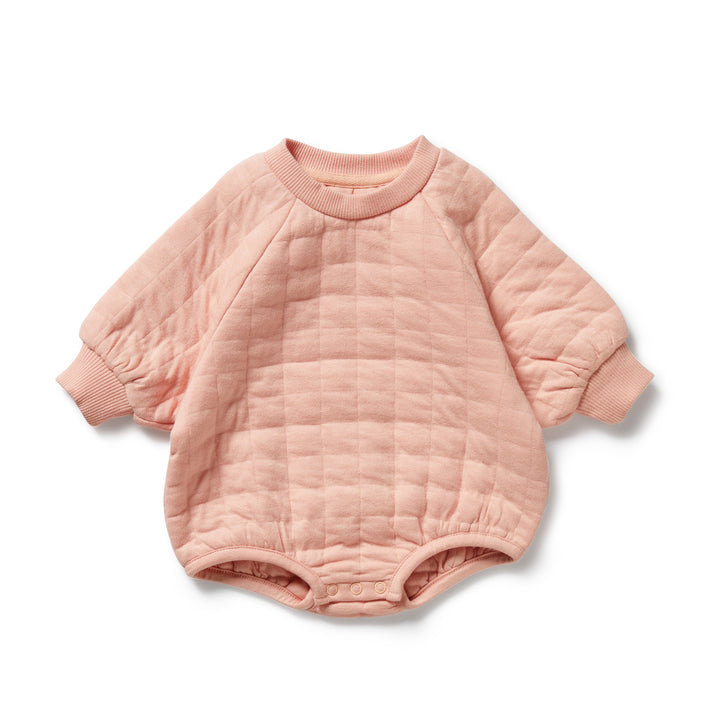 Wilson & Frenchy - Pretty Pink Organic Quilted Bodysuit