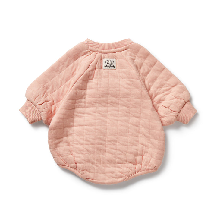 Wilson & Frenchy - Pretty Pink Organic Quilted Bodysuit