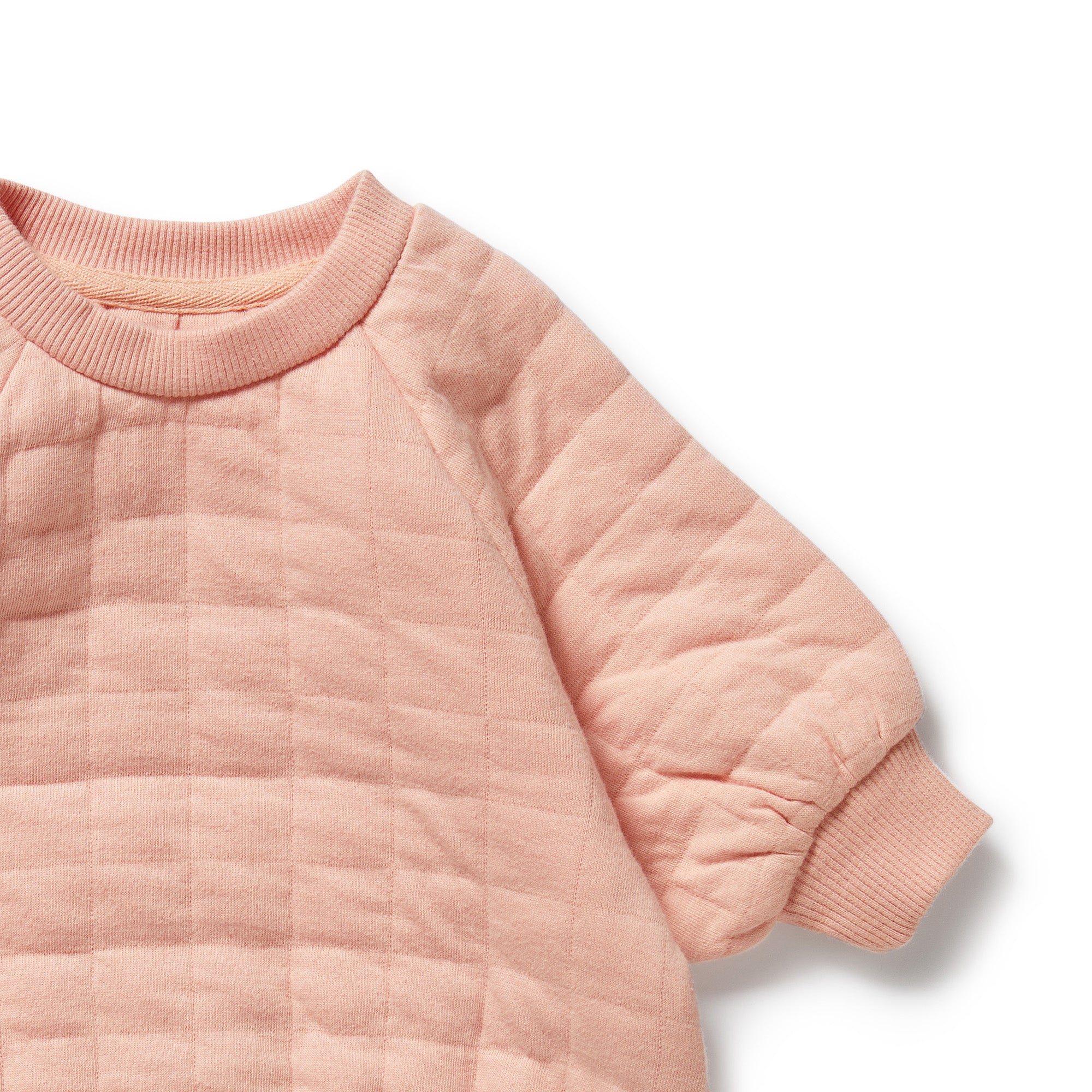 Wilson & Frenchy - Pretty Pink Organic Quilted Bodysuit